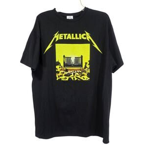 NWT Hot Topic Metallica Seventy Two Seasons Black Yellow Concert Band Tee XL
